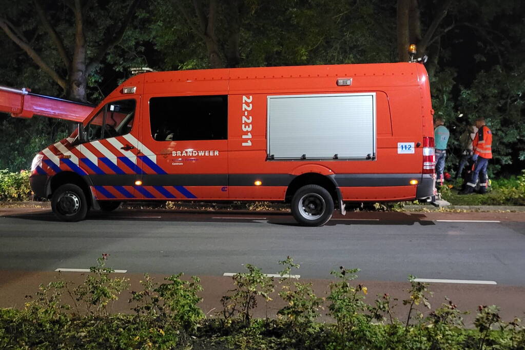Zoekactie na aantreffen scootmobiel in water