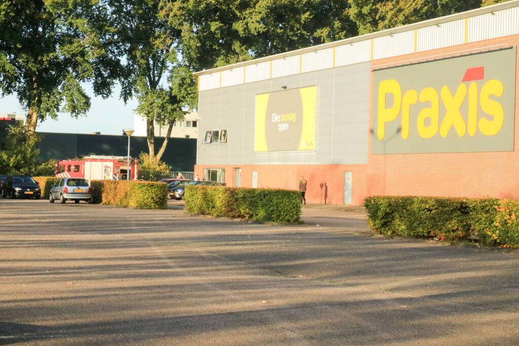 Brand in pand van Praxis bouwmarkt