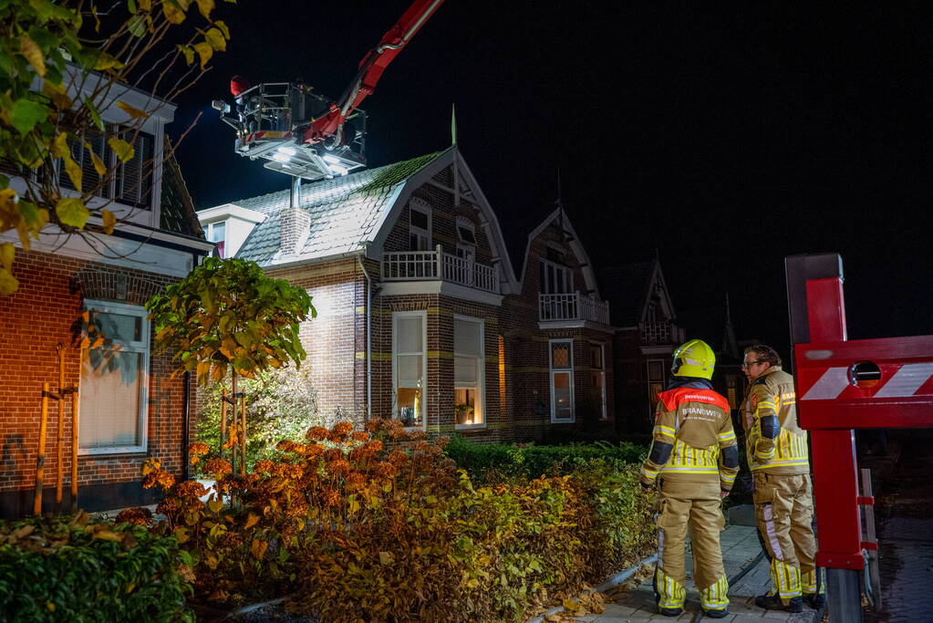 Verjaardagsfeest vroegtijdig gestopt door schoorsteenbrand