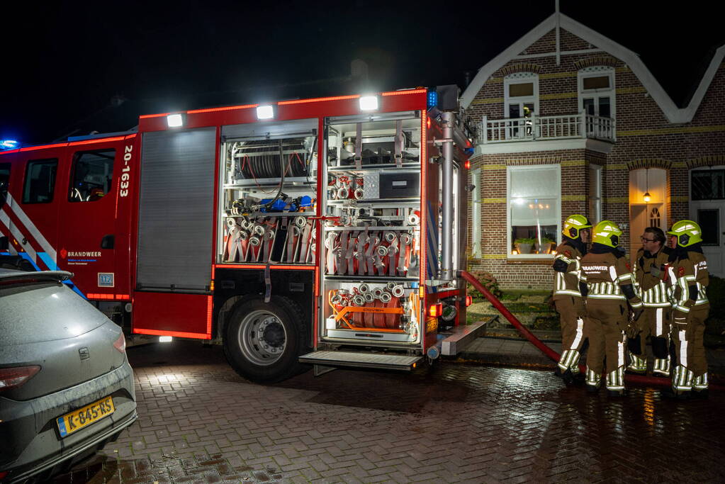 Verjaardagsfeest vroegtijdig gestopt door schoorsteenbrand