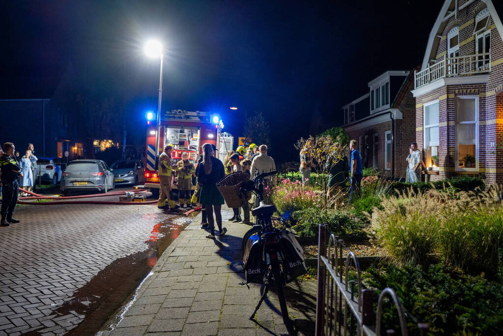 Verjaardagsfeest vroegtijdig gestopt door schoorsteenbrand