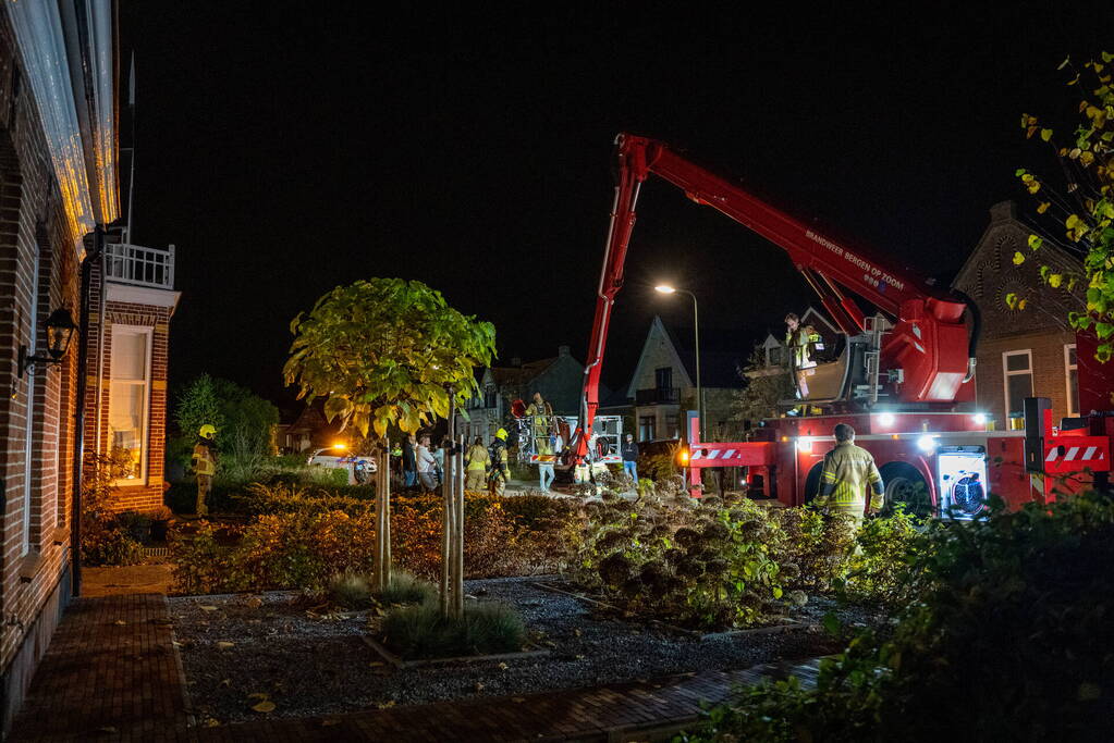 Verjaardagsfeest vroegtijdig gestopt door schoorsteenbrand