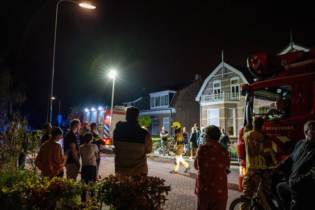 Verjaardagsfeest vroegtijdig gestopt door schoorsteenbrand