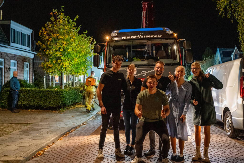 Verjaardagsfeest vroegtijdig gestopt door schoorsteenbrand