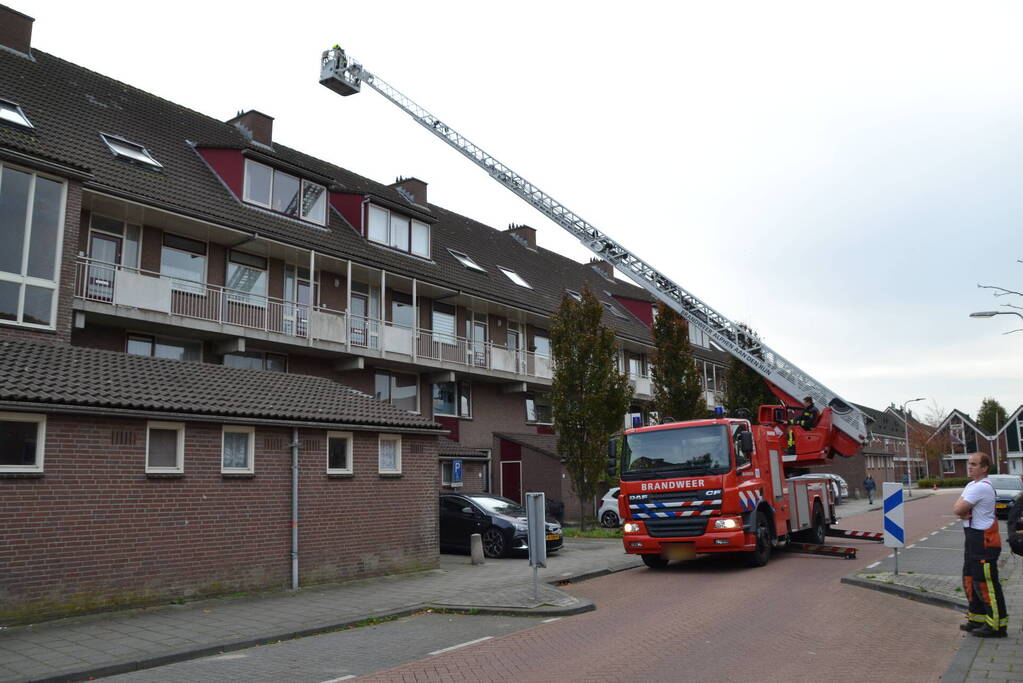 Kat van schoorsteen gehaald door brandweer