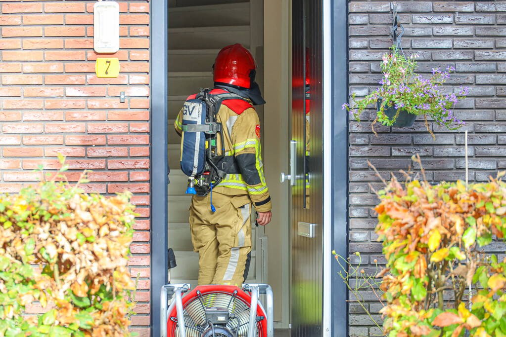 Brand in keuken van woning snel geblust