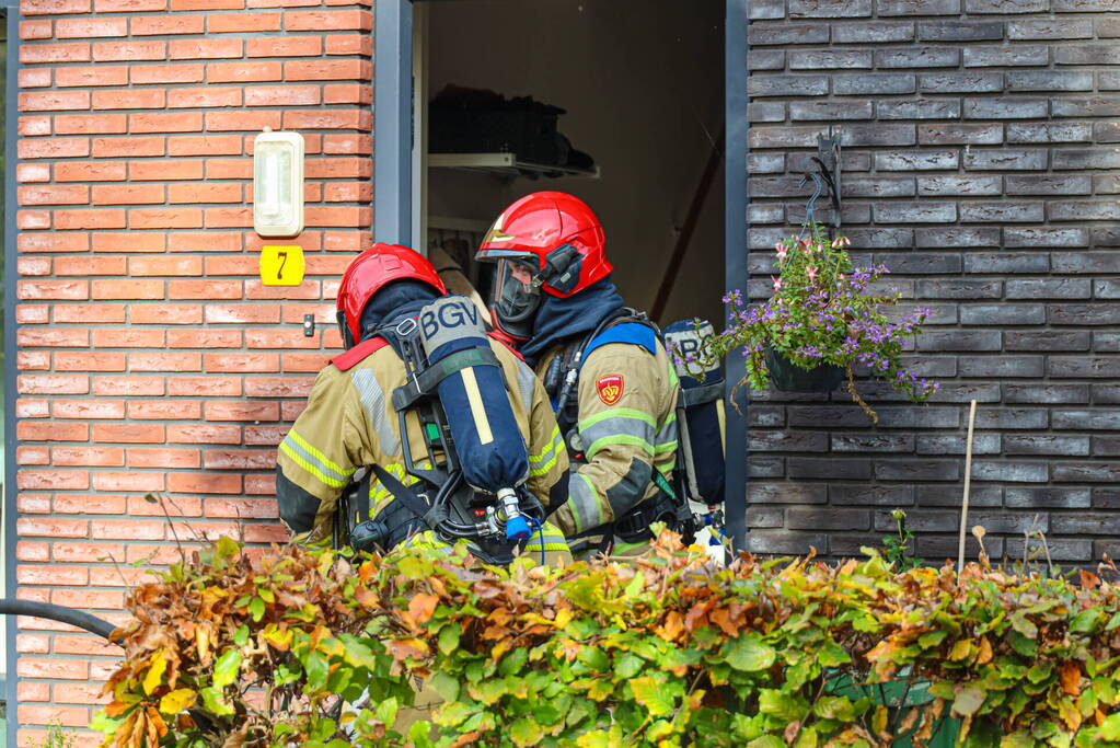 Brand in keuken van woning snel geblust