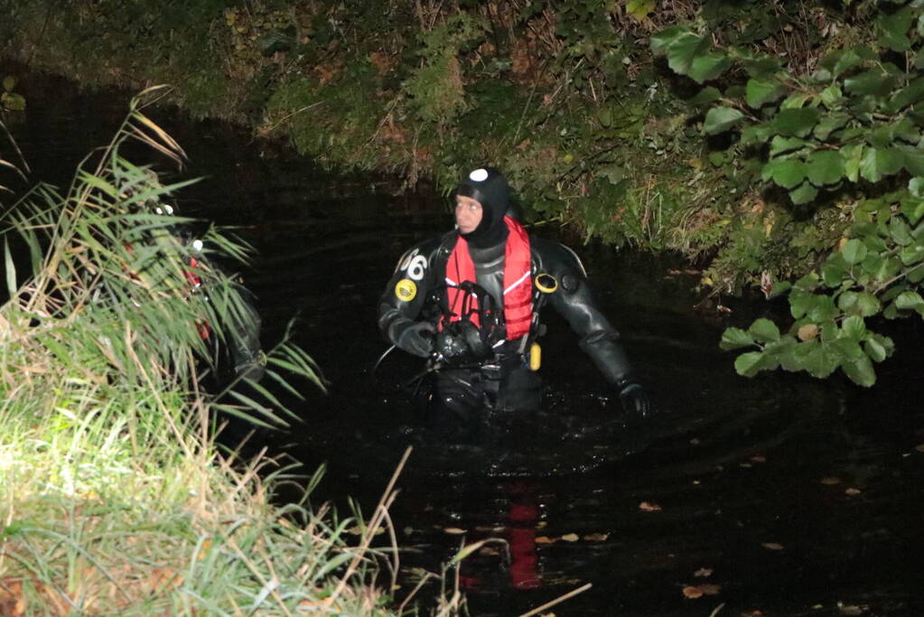 Zoekactie in water na aantreffen fiets