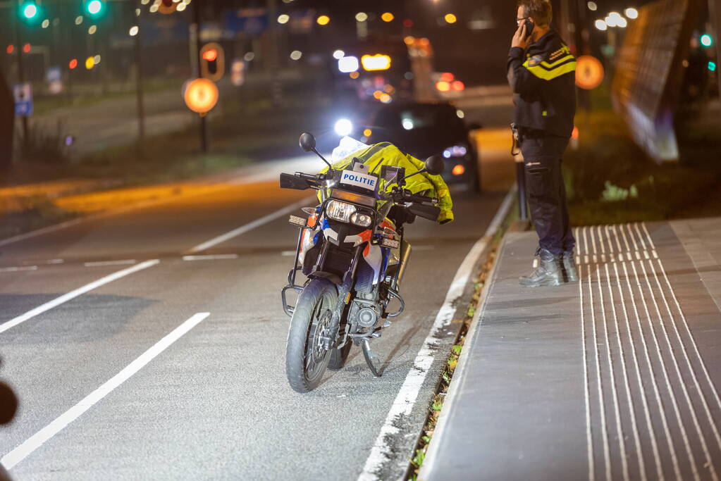 Motoragent gewond na val met politiemotor