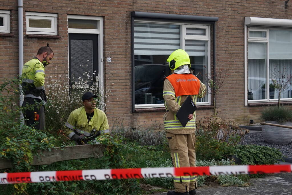 Kruipruimte loopt vol gas, meerdere woningen ontruimd