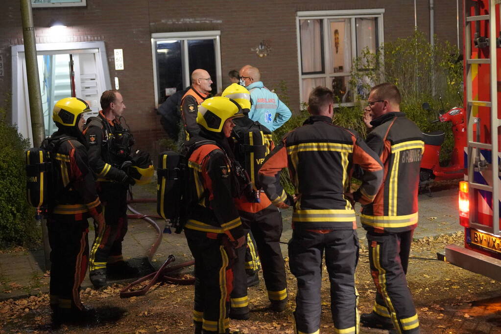 Bewoner gered na brand op tweede etage