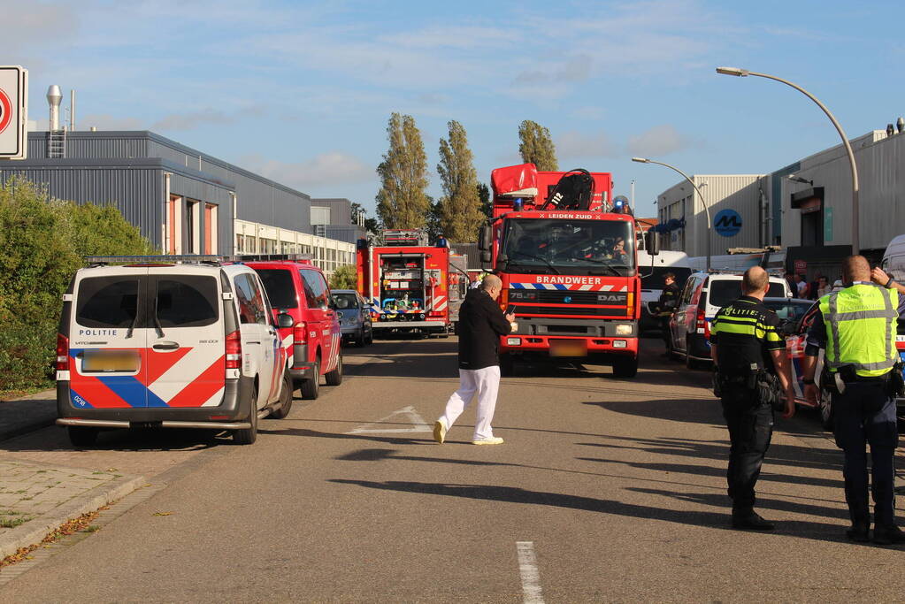 Bedrijfspand ontruimt door chemische reactie
