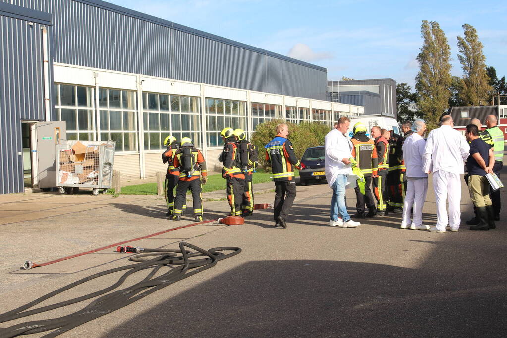 Bedrijfspand ontruimt door chemische reactie