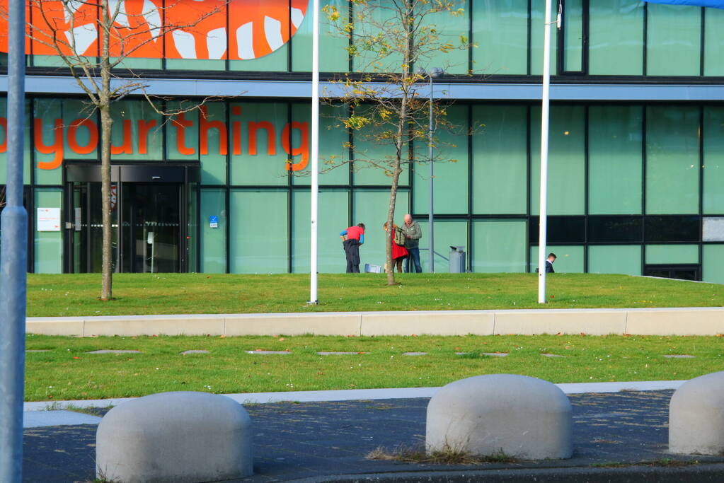 Kortstondige demonstratie bij ING kantoor