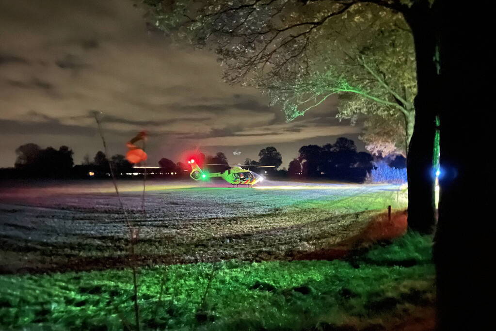 Ernstig ongeval tussen brommer en graafmachine