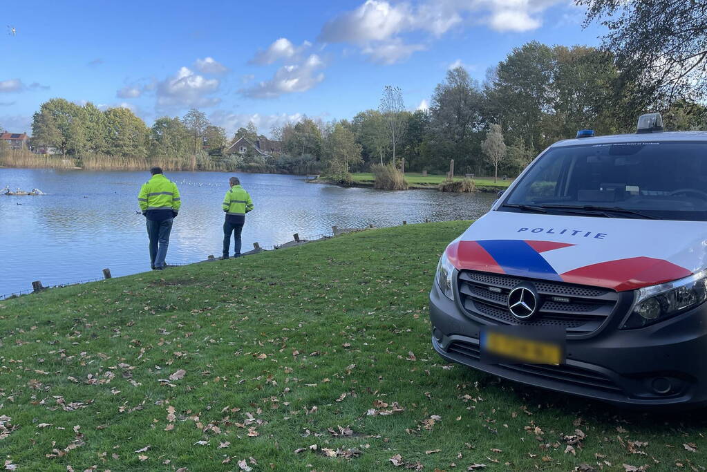 Gestolen motor teruggevonden in visvijver
