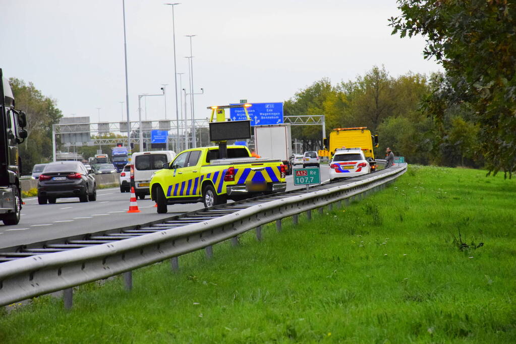 Flinke file door eenzijdig ongeval