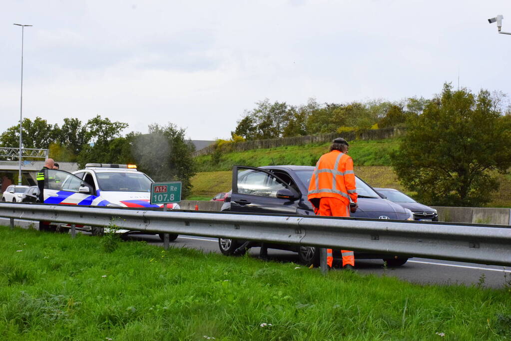 Flinke file door eenzijdig ongeval