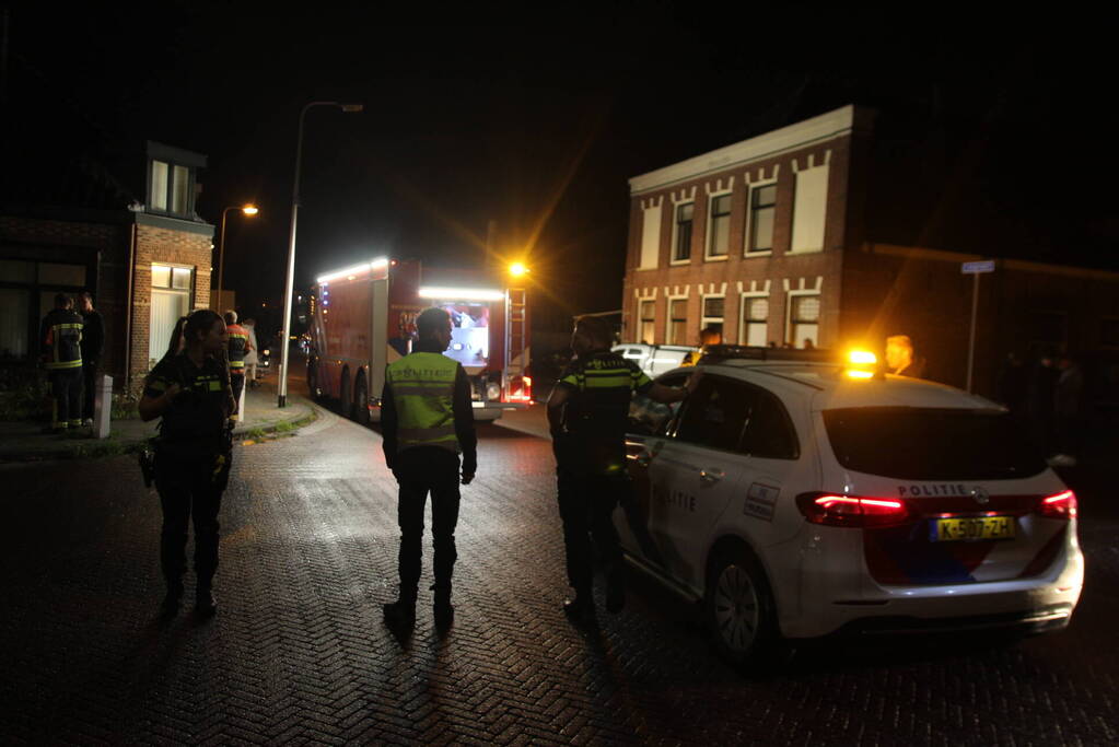 Brand in schoorsteen van woning