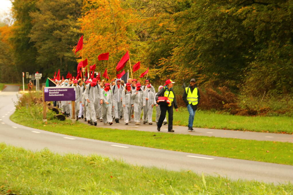 Demonstratie in het Bloesempark