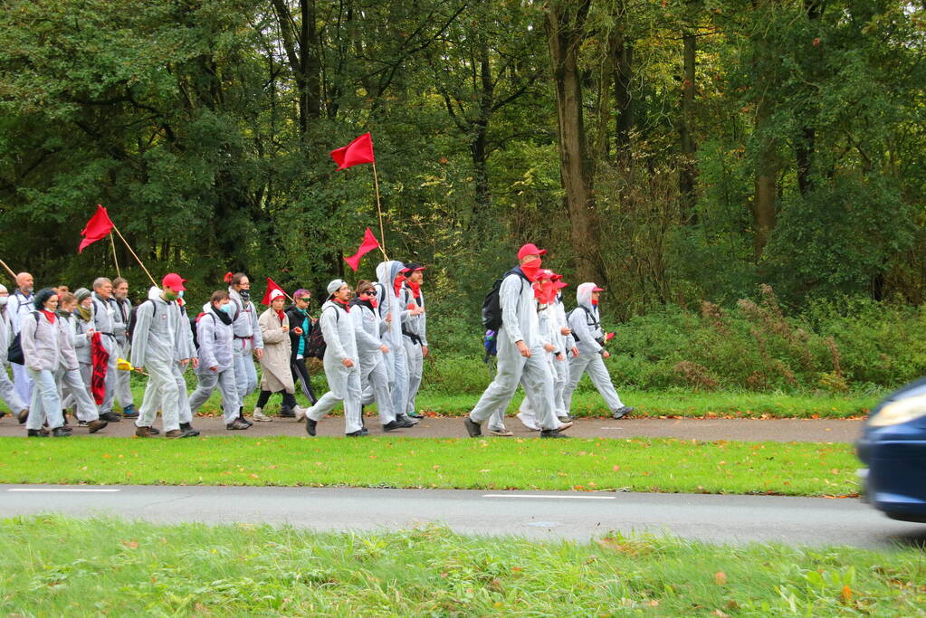 Demonstratie in het Bloesempark