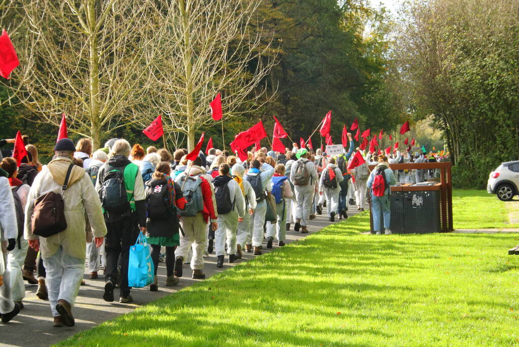 Demonstratie in het Bloesempark
