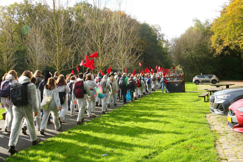 Demonstratie in het Bloesempark
