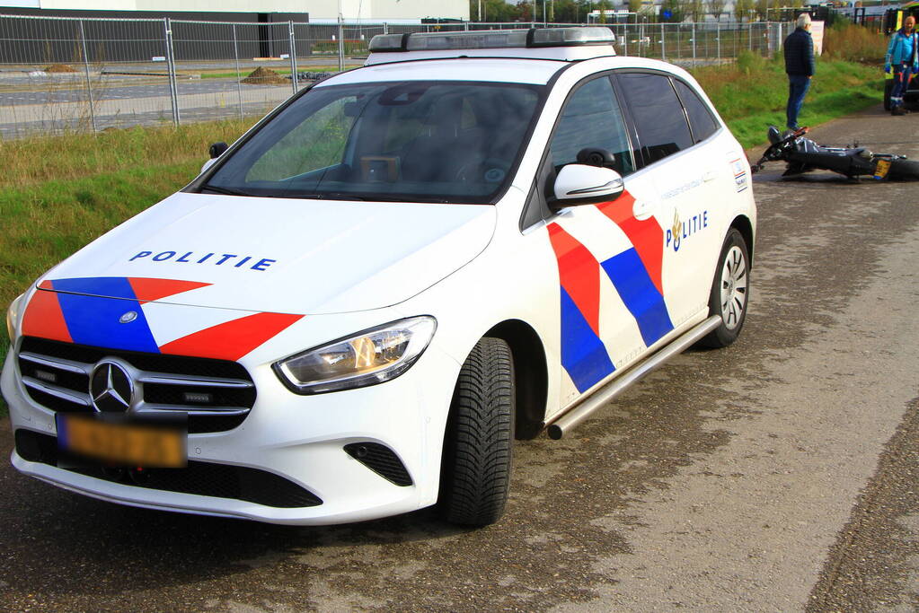 Bestuurder crossmotor gewond na val