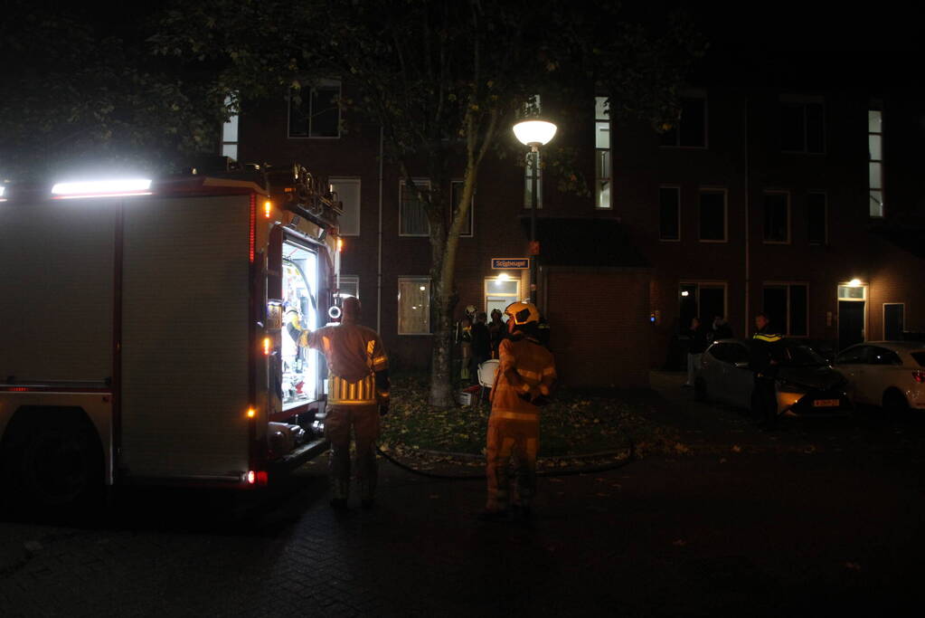 Brandweer ingezet voor rokende wasmachine