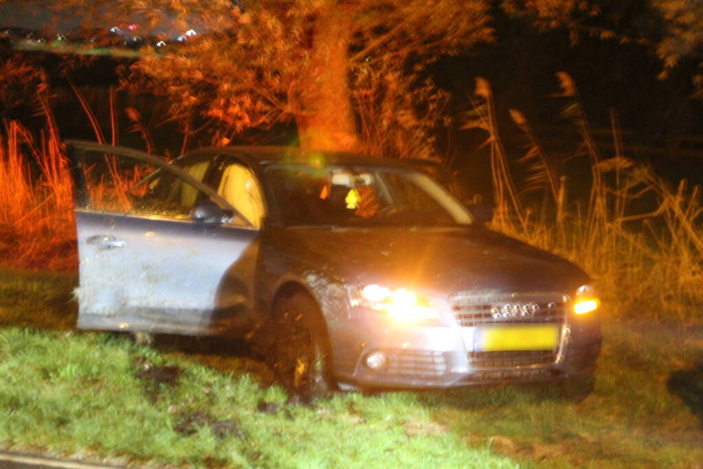 Gewonde en zware beschadiging na rammen boom