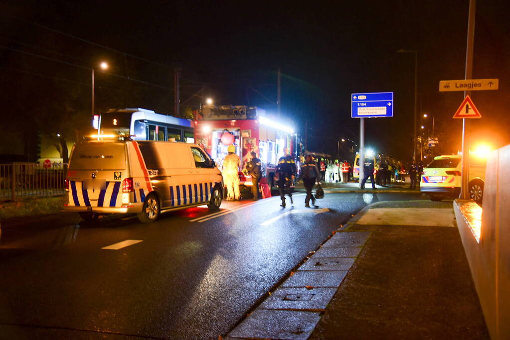 Ernstige aanrijding tussen persoon en tram