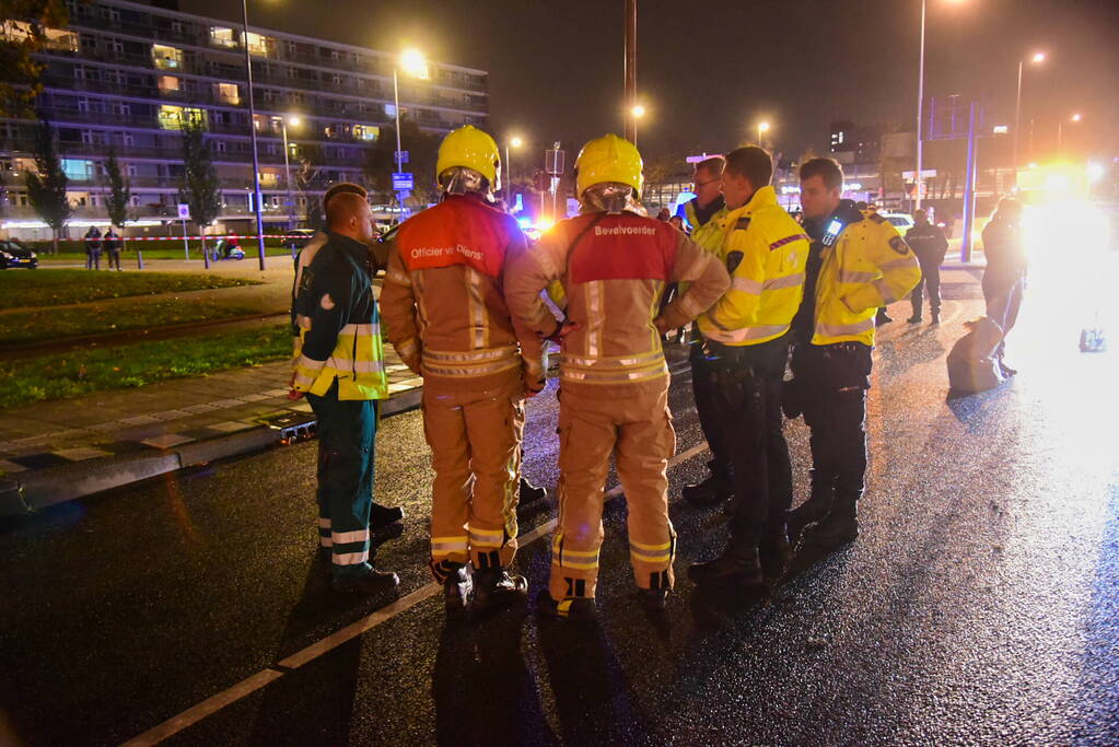 Ernstige aanrijding tussen persoon en tram
