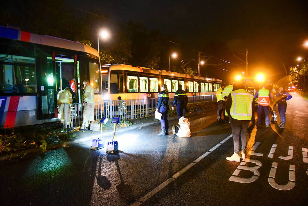 Ernstige aanrijding tussen persoon en tram