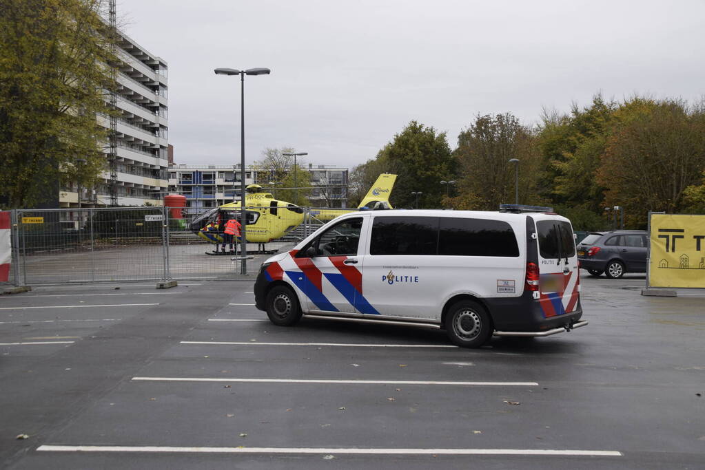 Traumahelikopter trekt veel bekijks