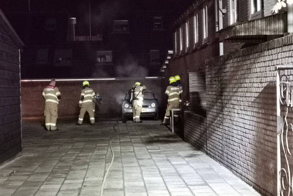 Auto beschadigd door brand