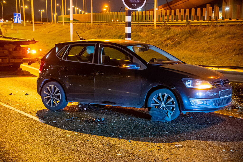 Veel schade na flinke aanrijding