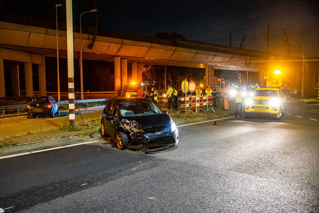 Veel schade na flinke aanrijding