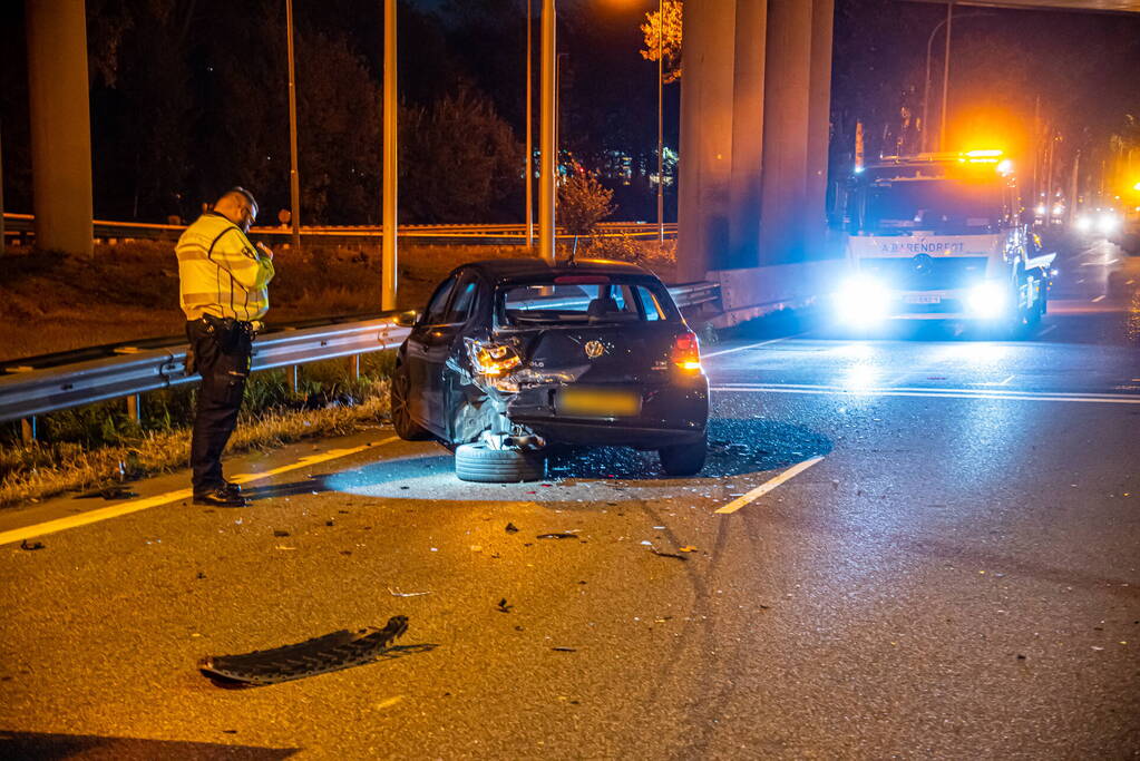 Veel schade na flinke aanrijding
