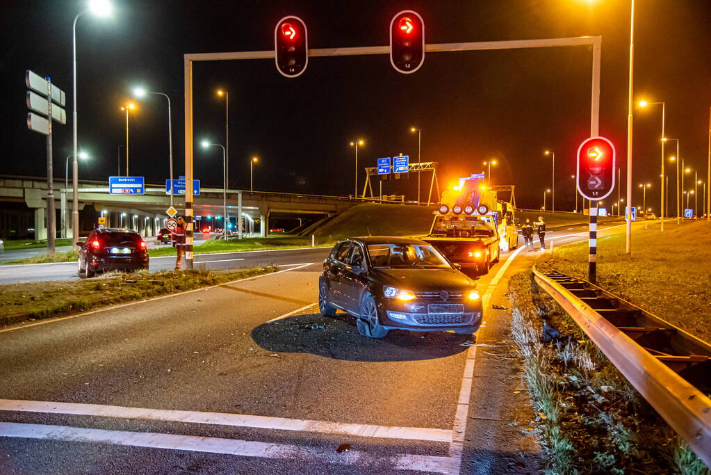 Veel schade na flinke aanrijding
