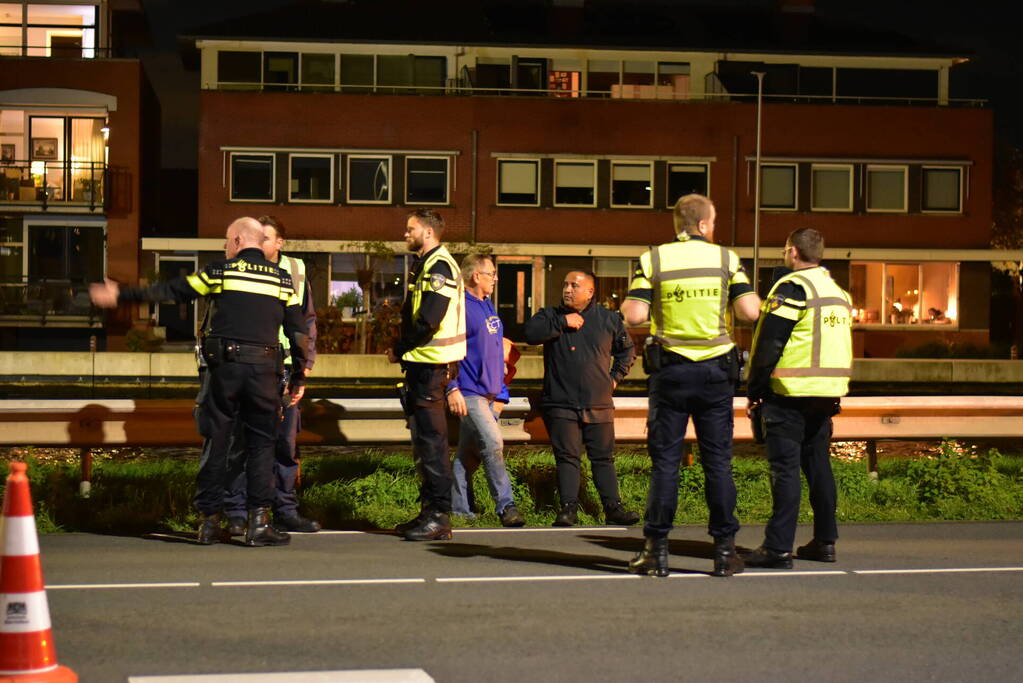 Brandweer groots ingezet voor zinkend containerschip