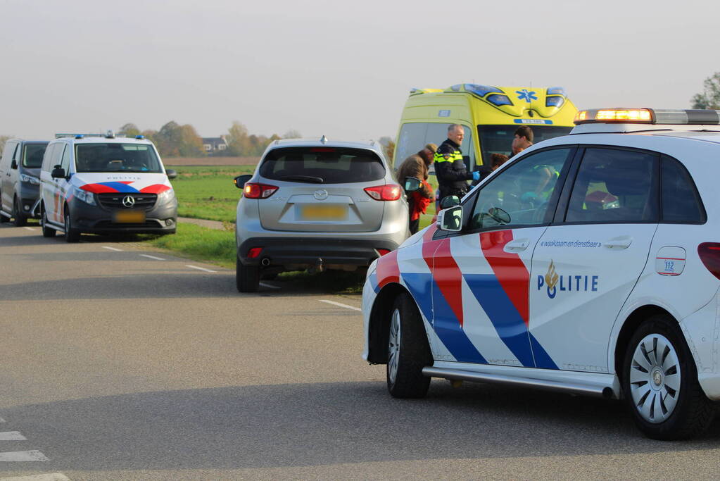 Gewonde bij aanrijding met scooter