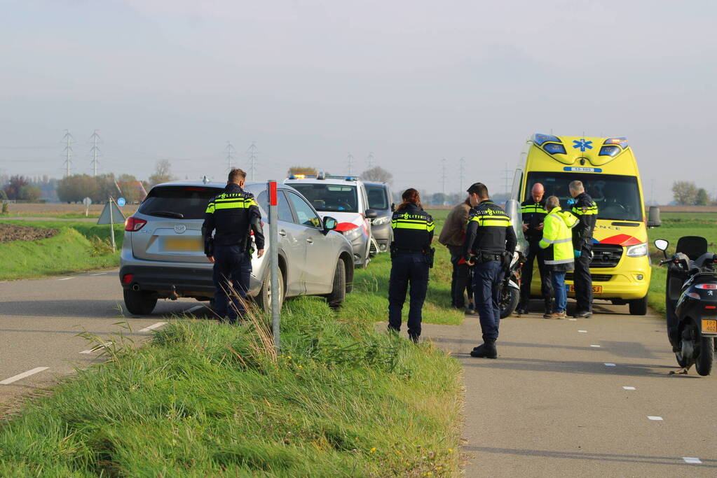 Gewonde bij aanrijding met scooter