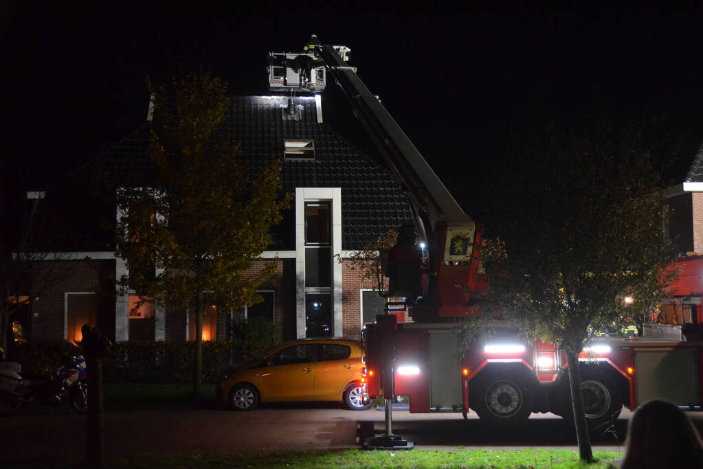 Brandweer ingezet bij brand in schoorsteen