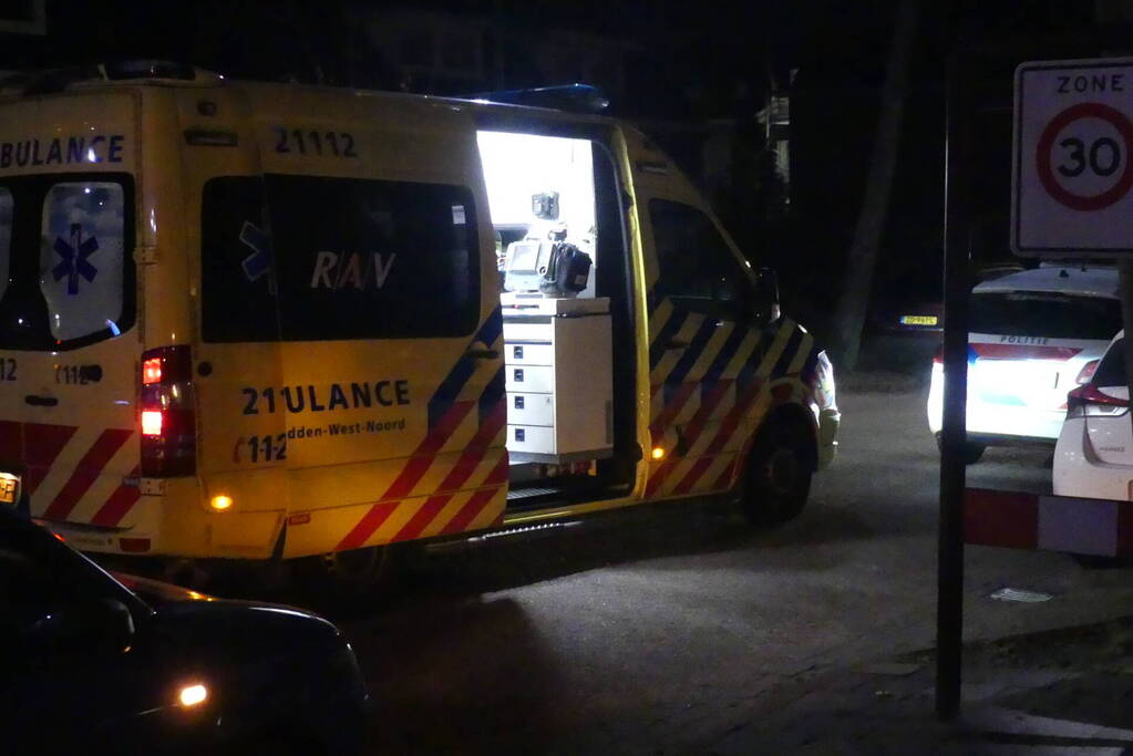 Fietser geschept door personenauto