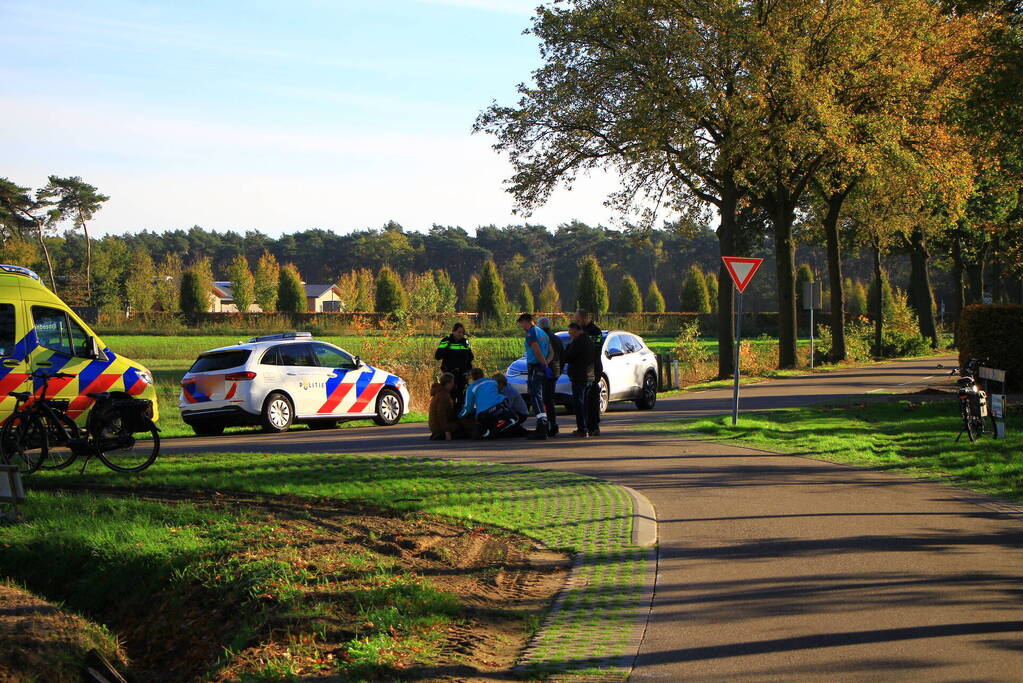 Fietser gewond na val