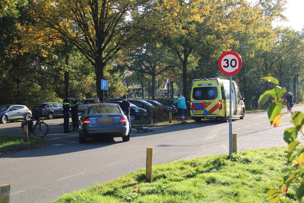 Fietser gewond bij botsing