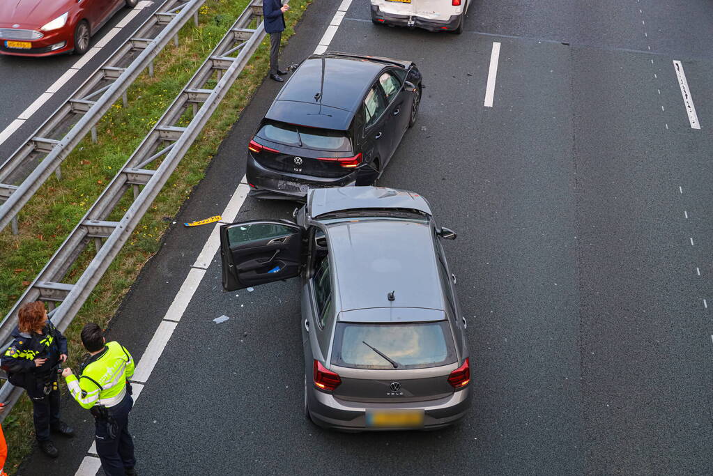 Meerdere voertuigen betrokken bij kettingbotsing