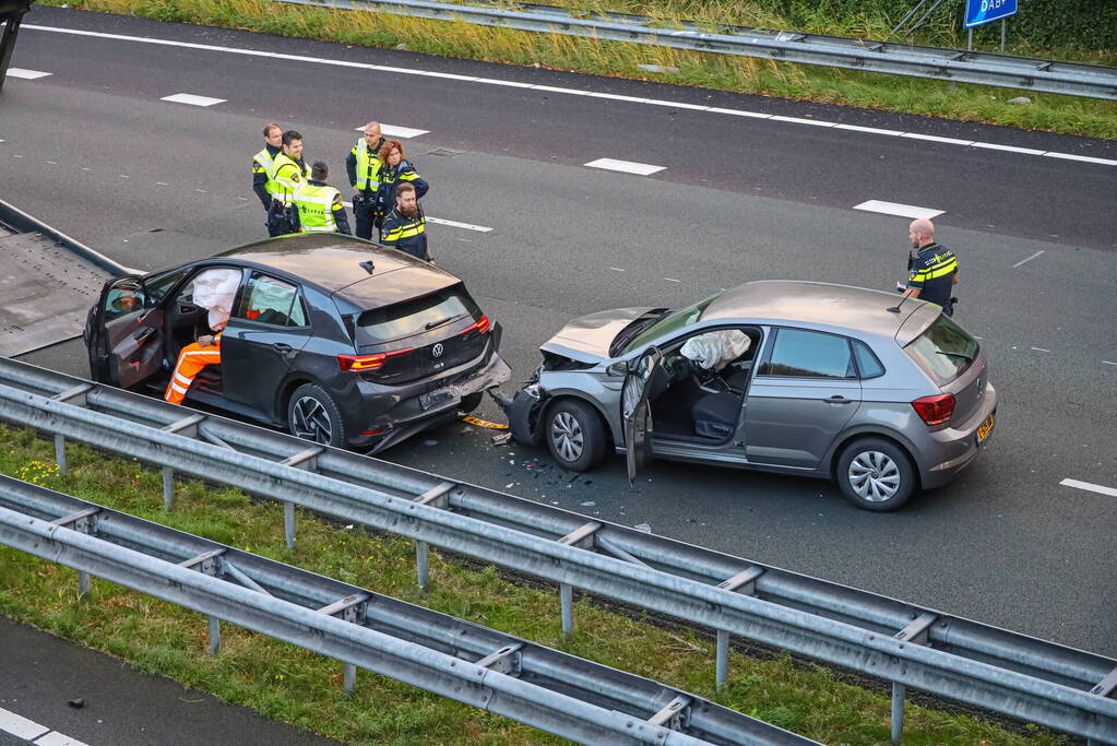 Meerdere voertuigen betrokken bij kettingbotsing