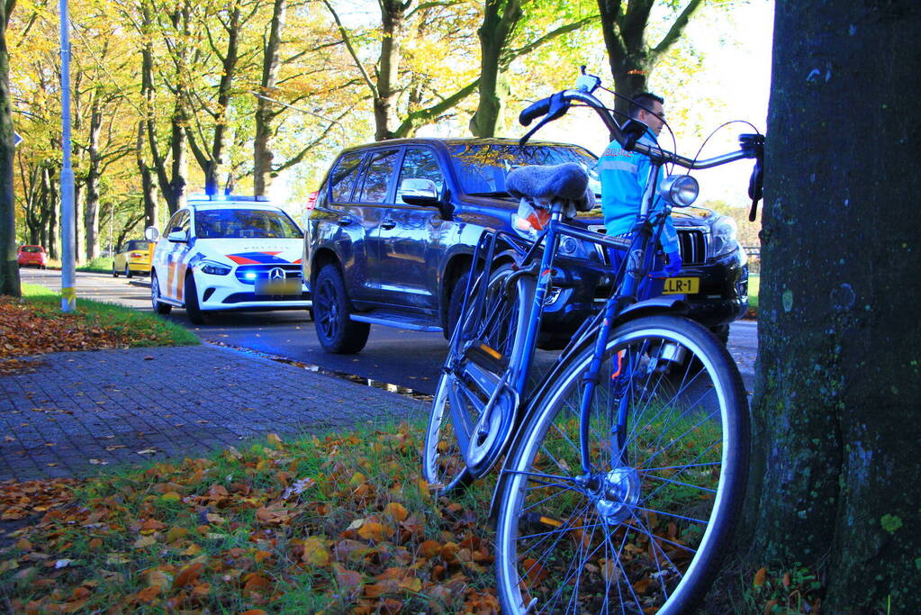 Fietser gewond bij botsing met auto