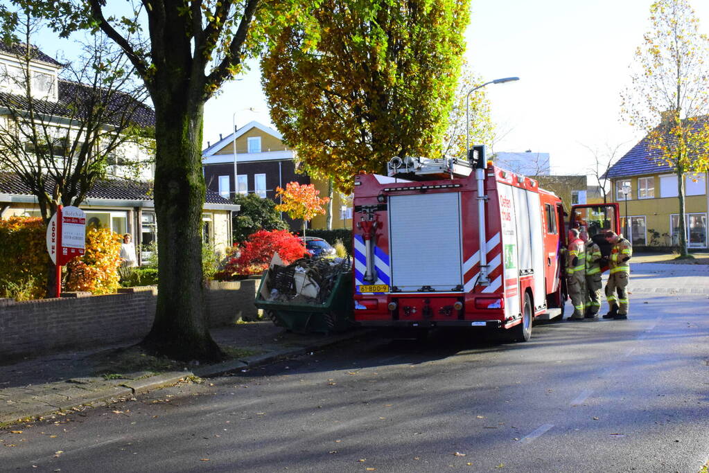 Gaslekkage in tuin van woning